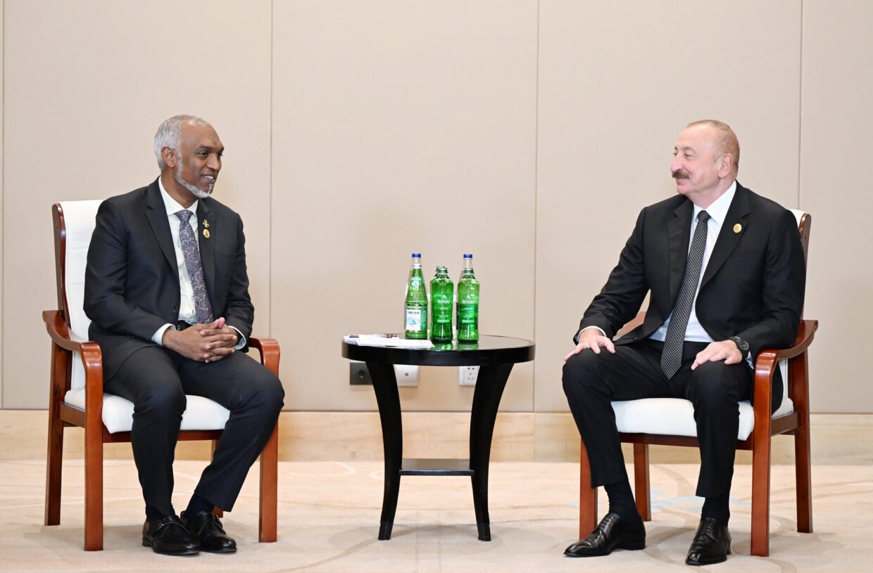 President Muizzu Meets The Leader Of The Republic Of Azerbaijan