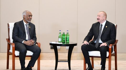 President Muizzu Meets The Leader Of The Republic Of Azerbaijan