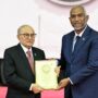 President Honors Former President Maumoon with Special Shield
