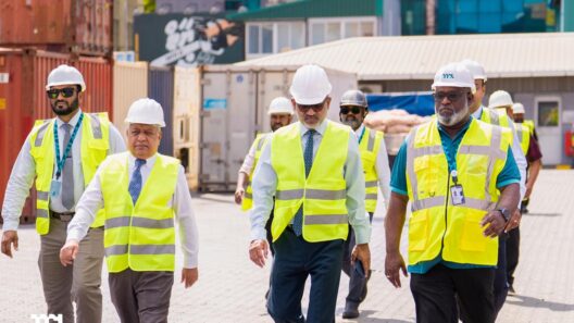 Business Port Development Progress Visited by Officials
