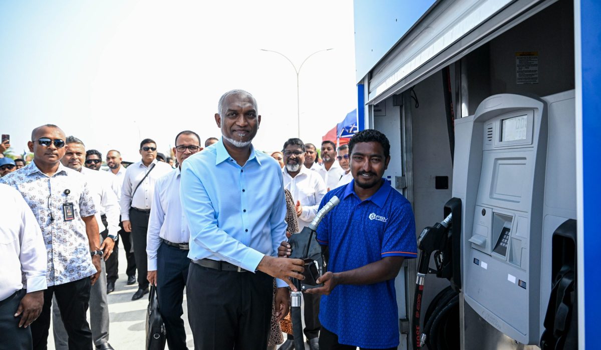 President Launches First Fuel Skid for Fishermen