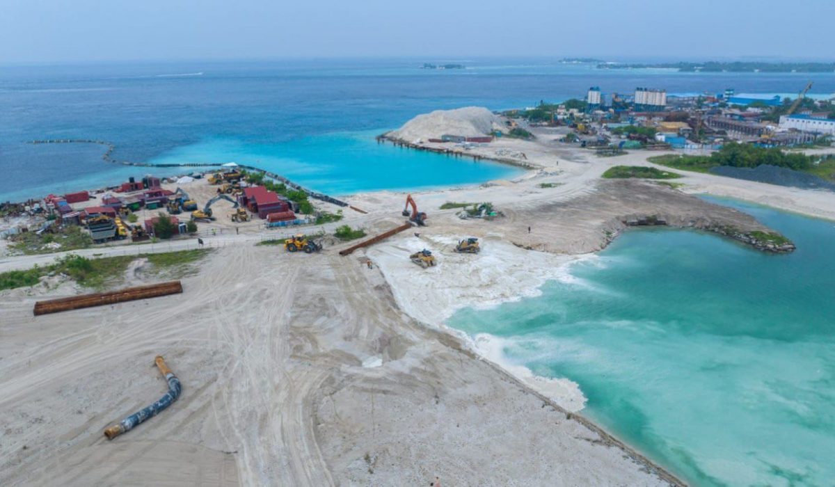 Hulhumalé Phase 3 Reclamation Reaches 50%