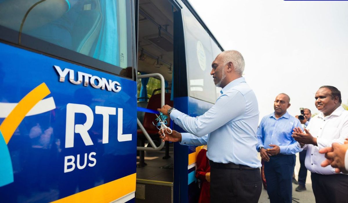 RTL Bus Service Launched in Dhuvaafaru