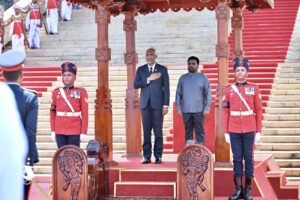 President Welcomed in Sri Lanka
