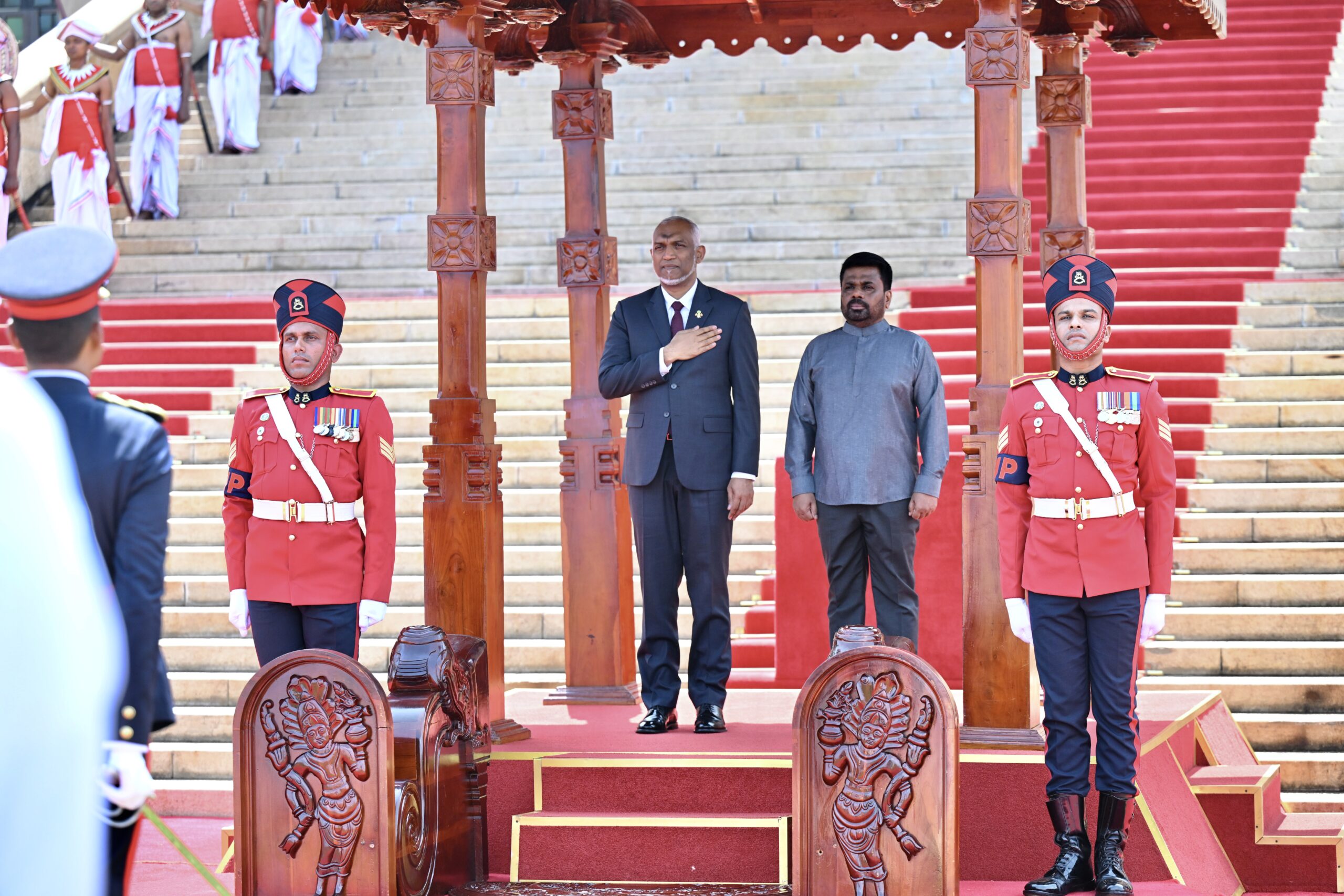 President Welcomed in Sri Lanka