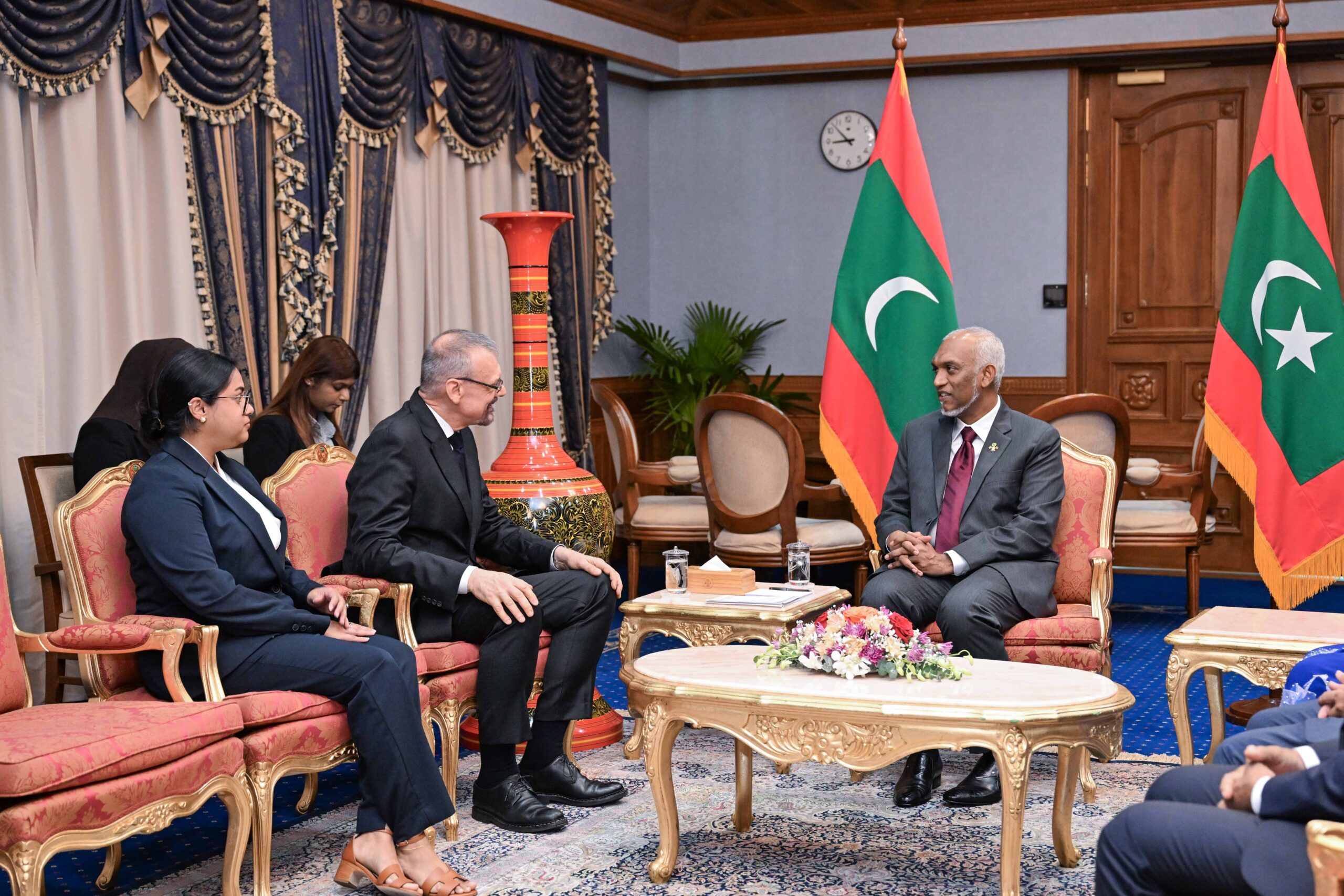 Three Ambassadors Present Credentials to President